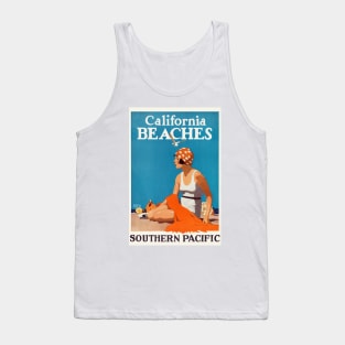 California Beaches Vintage Poster 1923 Tank Top